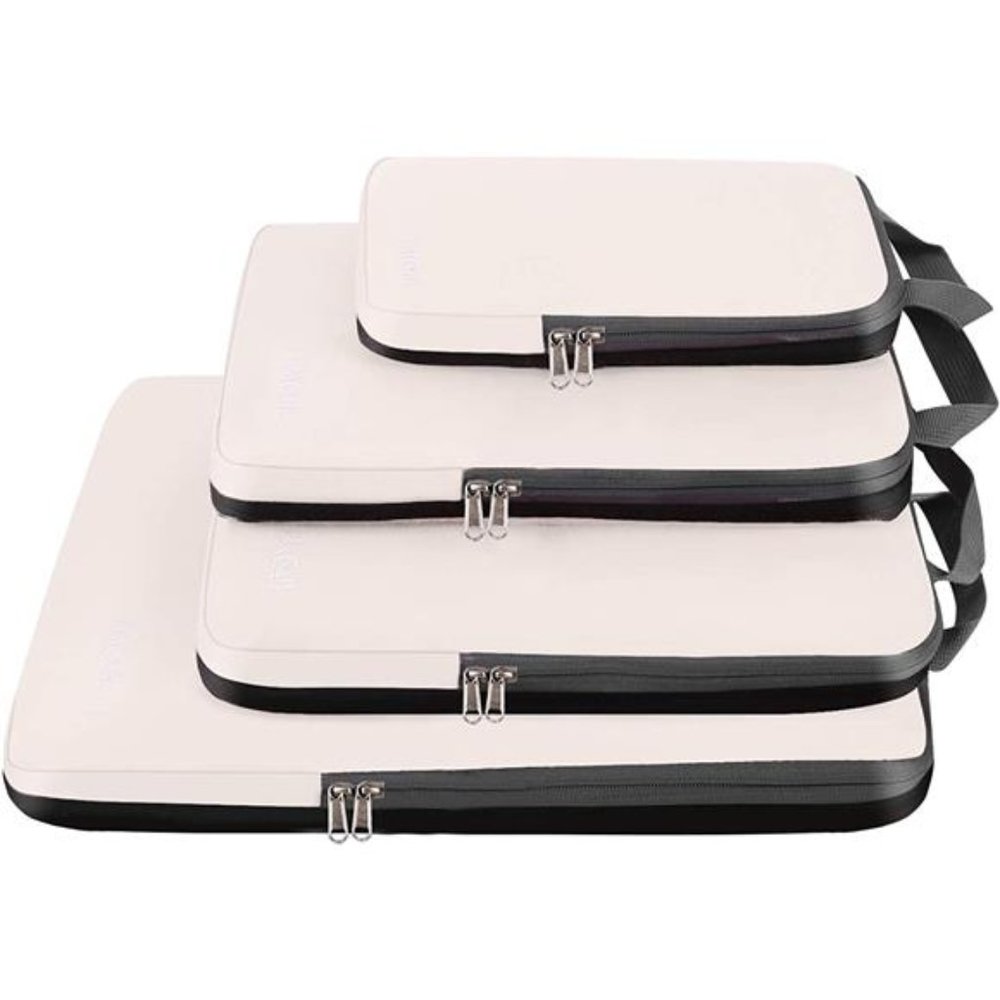 4 Set Compression Packing Cubes Travel Accessories Expandable Packing Organizers